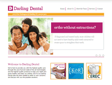 Tablet Screenshot of darlingdental.com